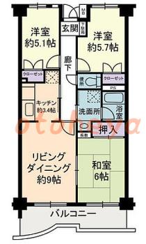 楽器可 ピアノ可 で 東京近郊の賃貸物件 3LDK 10万円の写真1
