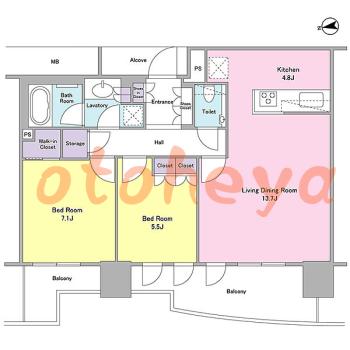 楽器可 ピアノ可 で 神奈川県の賃貸マンション物件 2LDK 30.5万円の写真1