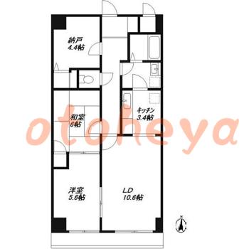 楽器可 ピアノ可 で 東京近郊の賃貸物件 2SLDK 9.4万円の写真1