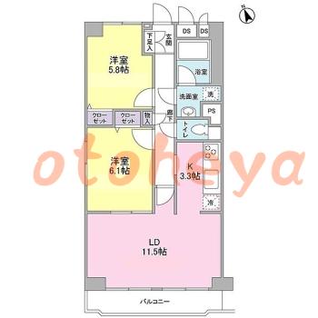 楽器可 ピアノ可 で 東京近郊の賃貸物件 2LDK 13.8万円の写真1