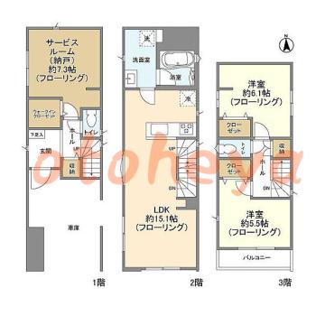 楽器可 ピアノ可 で 西武沿線の賃貸物件 2SLDK 20.9万円の写真1
