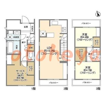 楽器可 ピアノ可 で 東京23区の賃貸マンション物件 2SLDK 28.5万円の写真1
