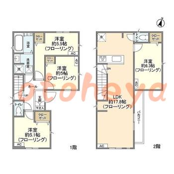楽器可 ピアノ可 で 東京23区の賃貸マンション物件 4LDK 19.5万円の写真1