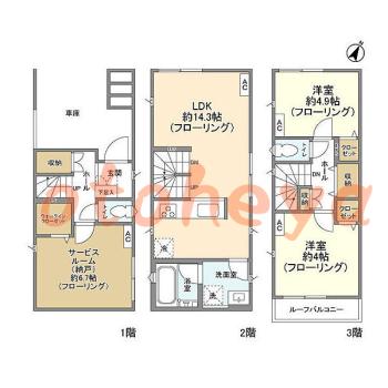 楽器可 ピアノ可 で 東京近郊 JRの賃貸物件 2SLDK 22.9万円の写真1