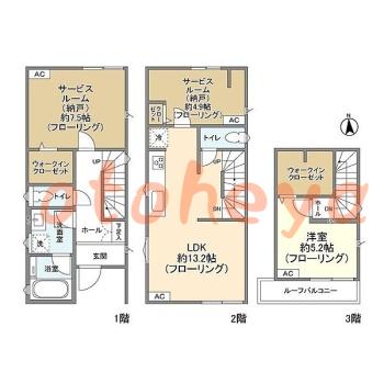 楽器可 ピアノ可 で 東京23区の賃貸マンション物件 1SLDK 31.5万円の写真1