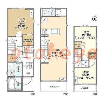楽器可 ピアノ可 で 東京近郊 JRの賃貸物件 2SLDK 17.9万円の写真1