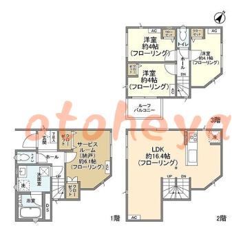 楽器可 ピアノ可 で 東京近郊の賃貸物件 3SLDK 17.9万円の写真1