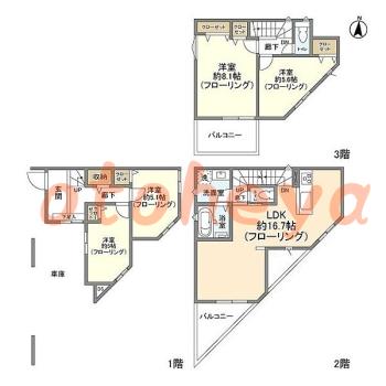 楽器可 ピアノ可 で 埼玉県の賃貸マンション物件 4LDK 16.5万円の写真1