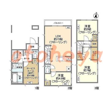 楽器可 ピアノ可 で 東京23区の賃貸マンション物件 3SLDK 32.5万円の写真1