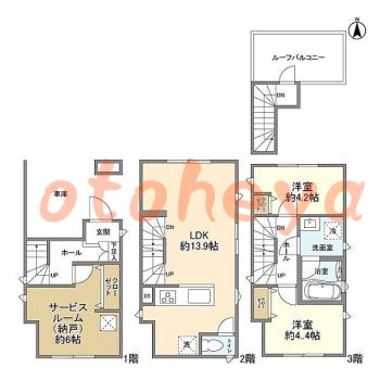 楽器可 ピアノ可 で 京急沿線の賃貸物件 2SLDK 24.6万円の写真1