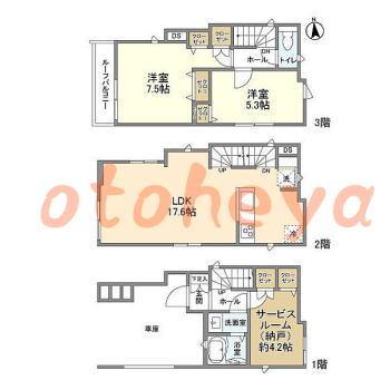 楽器可 ピアノ可 で 埼玉県の賃貸マンション物件 2SLDK 20.4万円の写真1