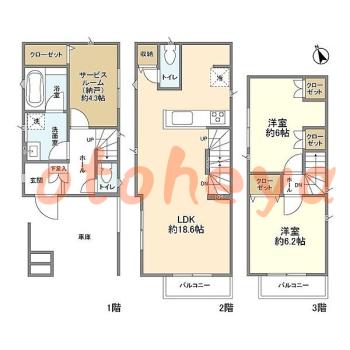 楽器可 ピアノ可 で 京急沿線の賃貸物件 2SLDK 25.8万円の写真1