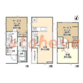 楽器可 ピアノ可 で 西武沿線の賃貸物件 1SLDK 25.2万円の写真1