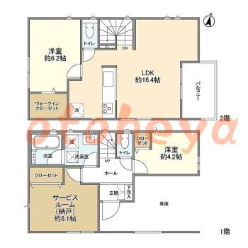 楽器可 ピアノ可 で 東京23区の賃貸マンション物件 2SLDK 33万円の写真1