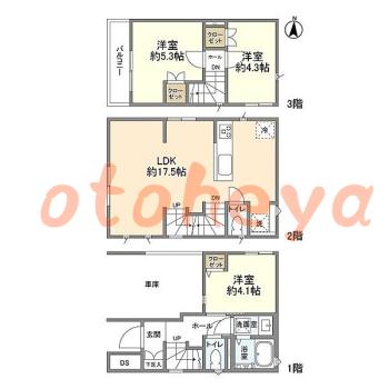 楽器可 ピアノ可 で 東武沿線の賃貸物件 3LDK 26.5万円の写真1