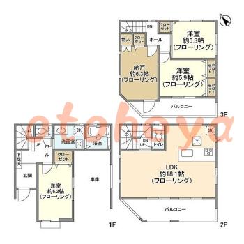 楽器可 ピアノ可 で 埼玉県の賃貸マンション物件 3SLDK 19.9万円の写真1