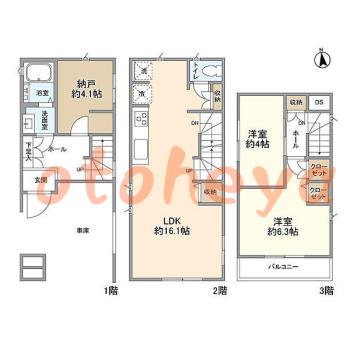 楽器可 ピアノ可 で 東京市部の賃貸マンション物件 2SLDK 18.3万円の写真1