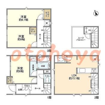 楽器可 ピアノ可 で 東京23区の賃貸マンション物件 3LDK 24.7万円の写真1