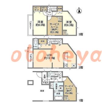 楽器可 ピアノ可 で 埼玉県の賃貸マンション物件 2SLDK 17万円の写真1