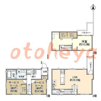 楽器可 ピアノ可 で 東京23区の賃貸マンション物件 1SLDK 17.9万円の写真1