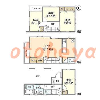 楽器可 ピアノ可 で 埼玉県の賃貸マンション物件 4LDK 17万円の写真1