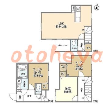 楽器可 ピアノ可 で 東京23区の賃貸マンション物件 1SLDK 16.3万円の写真1