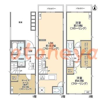 楽器可 ピアノ可 で 東急沿線の賃貸物件 3LDK 29.8万円の写真1