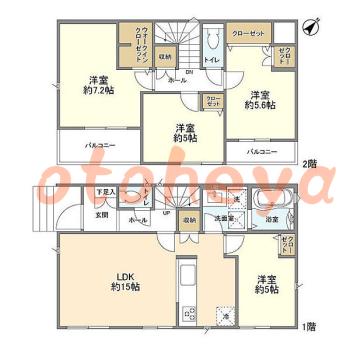 楽器可 ピアノ可 で 京急沿線の賃貸物件 4LDK 25.2万円の写真1