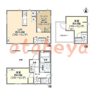 楽器可 ピアノ可 で 東京23区の賃貸マンション物件 2SLDK 25.8万円の写真1