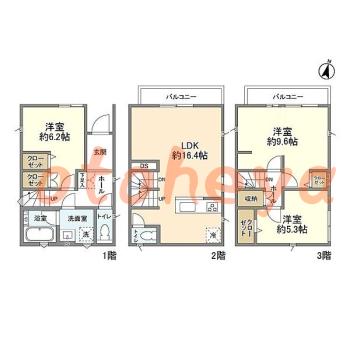 楽器可 ピアノ可 で 東京近郊の賃貸物件 3LDK 21.5万円の写真1