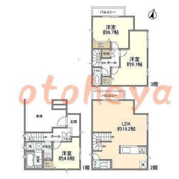 楽器可 ピアノ可 で 東京近郊の賃貸物件 3LDK 22.5万円の写真1