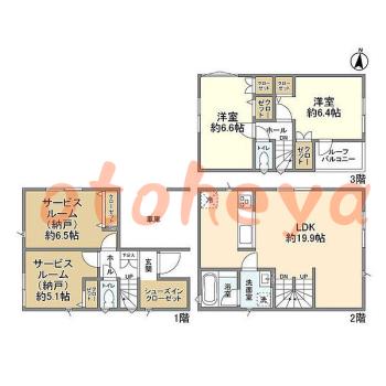 楽器可 ピアノ可 で 東京23区の賃貸マンション物件 2SLDK 26万円の写真1