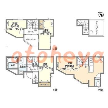 楽器可 ピアノ可 で 東京近郊の賃貸物件 3LDK 20.3万円の写真1