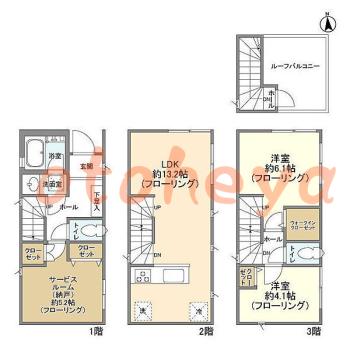 楽器可 ピアノ可 で 東京近郊の賃貸物件 2SLDK 27.5万円の写真1