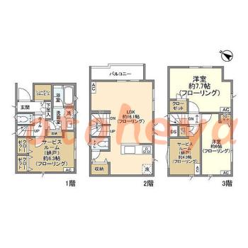 楽器可 ピアノ可 で 東京近郊の賃貸物件 2SLDK 24.8万円の写真1