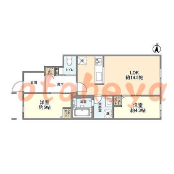 楽器可 ピアノ可 で 東京近郊の賃貸物件 2LDK 16万円の写真1