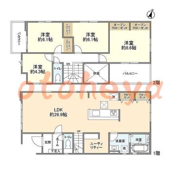 楽器可 ピアノ可 で 東京近郊の賃貸物件 4LDK 17.8万円の写真1