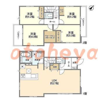 楽器可 ピアノ可 で 東京近郊 JRの賃貸物件 4LDK 23万円の写真1