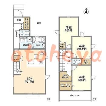 楽器可 ピアノ可 で 東京23区の賃貸マンション物件 3SLDK 18.5万円の写真1