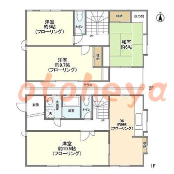 楽器可 ピアノ可 で 東京近郊の賃貸物件 4DK 15万円の写真1