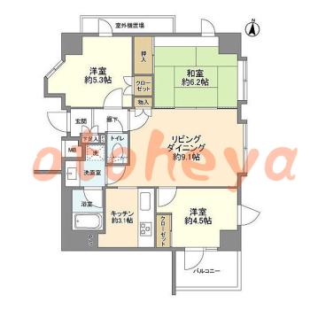 楽器可 ピアノ可 で 東京23区の賃貸マンション物件 3LDK 12.8万円の写真1