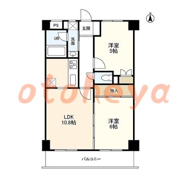 楽器可 ピアノ可 で 東京近郊の賃貸物件 2LDK 10.5万円の写真1