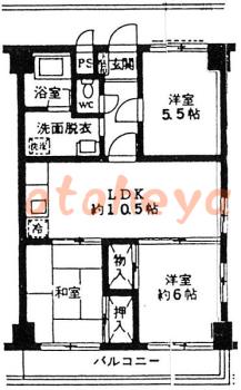 楽器可 ピアノ可 で 東京市部の賃貸マンション物件 3LDK 12.2万円の写真1