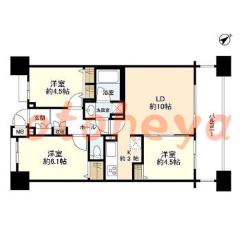 楽器可 ピアノ可 で 東京近郊の賃貸物件 3LDK 22.5万円の写真1