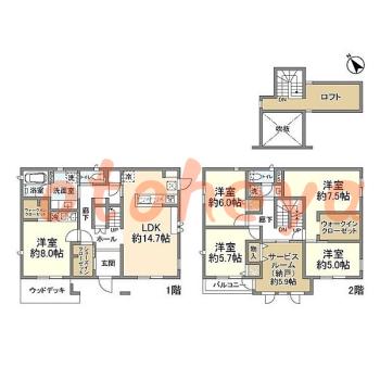 楽器可 ピアノ可 で 神奈川県の賃貸マンション物件 5SLDK 15万円の写真1