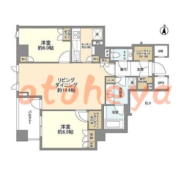 楽器可 ピアノ可 で 東京近郊の賃貸物件 2LDK 40万円の写真1