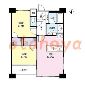 楽器可 ピアノ可 で 東京23区の賃貸マンション物件 2LDK 21万円の写真1