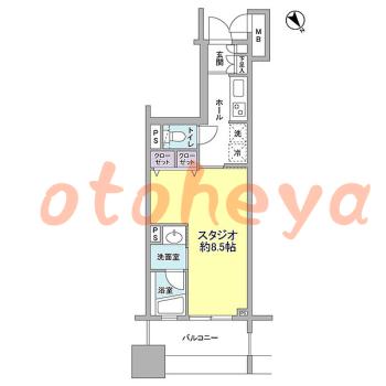 楽器可 ピアノ可 で 東京近郊の賃貸物件 1K 8.6万円の写真1