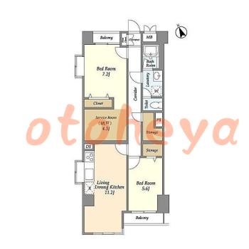 楽器可 ピアノ可 で 東京近郊の賃貸物件 2SLDK 15.2万円の写真1