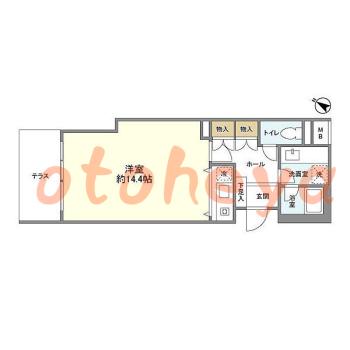 楽器可 ピアノ可 で 東京23区の賃貸マンション物件 1R 8.5万円の写真1